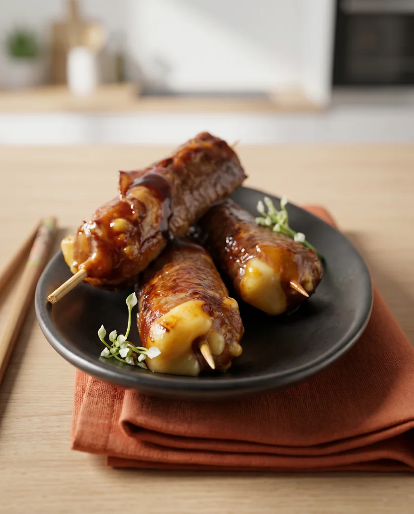 Brochettes bœuf et emmental