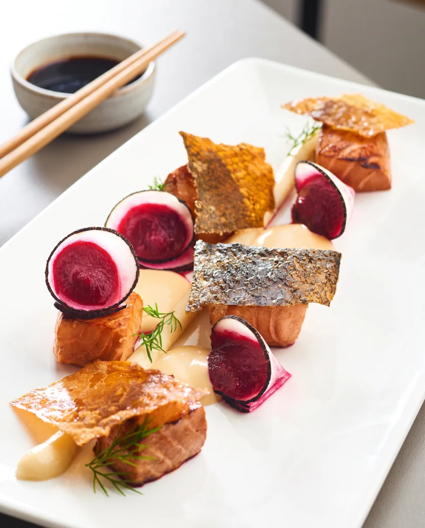 Filet de saumon mariné