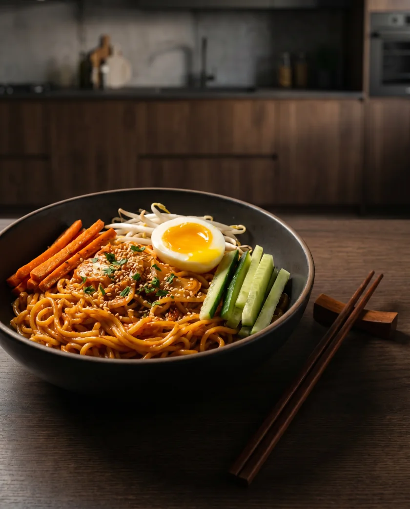 Ramen kimchi sauté