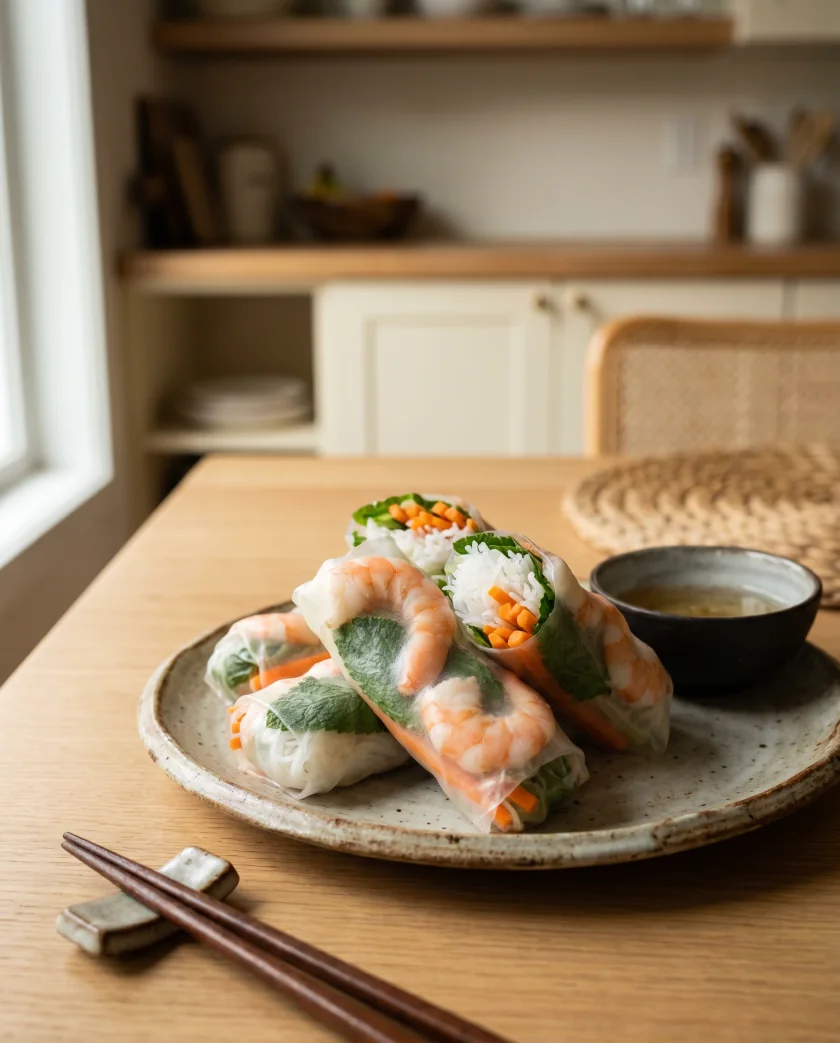 Rouleaux de printemps aux crevettes