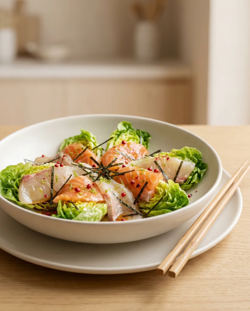 Salade de poissons marinés