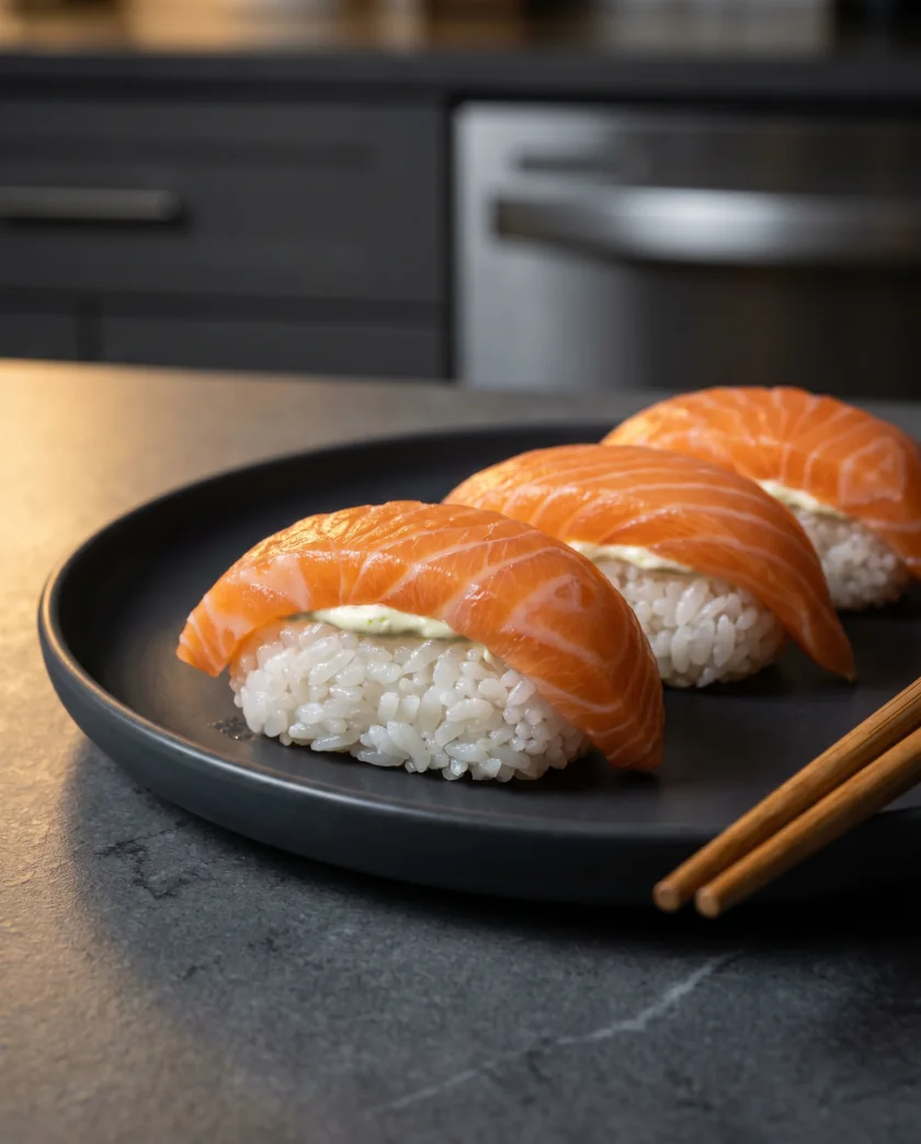 Sushi au saumon et fromage frais