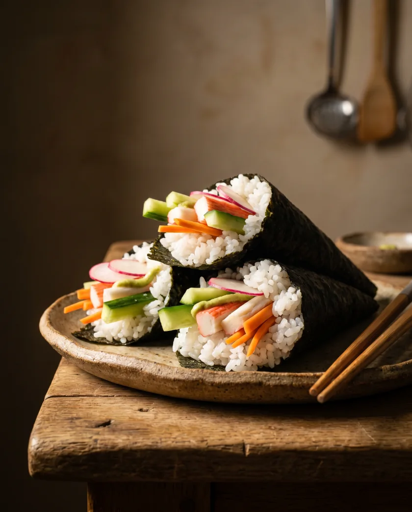 Temaki au wasabi